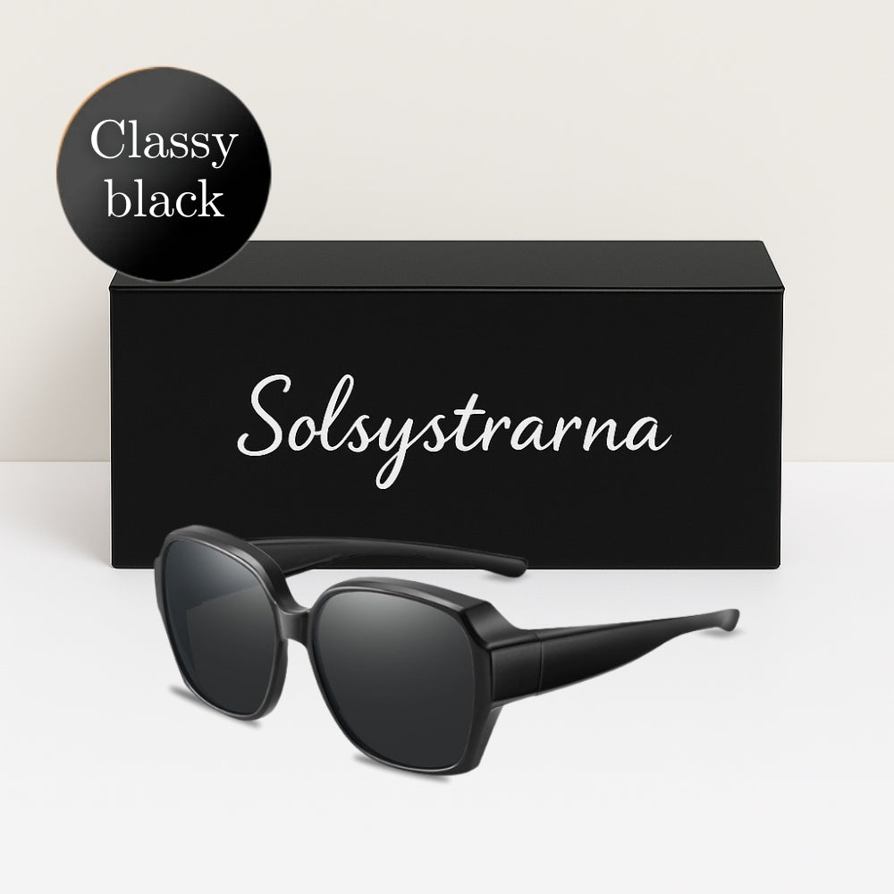Solsystrarna - Solskydd för dina glasögon