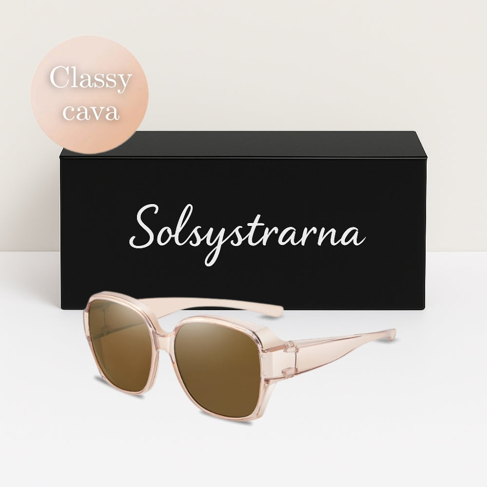 Solsystrarna - Solskydd för dina glasögon