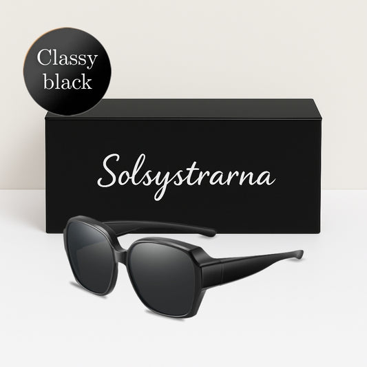 Solsystrarna - Solskydd för dina glasögon